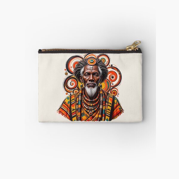 Item preview, African Spiritual Elder Portrait Art | Ancestral Wisdom Keeper | African Spirituality Wall Art designed and sold by 'VARI'.