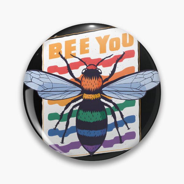 Item preview, Bee You LGBT Pride Month Inspirational Design with Colorful Bee Illustration designed and sold by Cheikh1997.