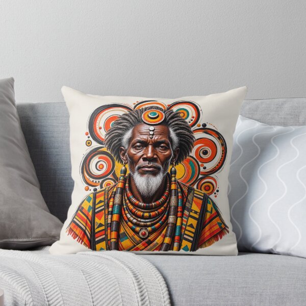 Item preview, African Spiritual Elder Portrait Art | Ancestral Wisdom Keeper | African Spirituality Wall Art designed and sold by 'VARI'.