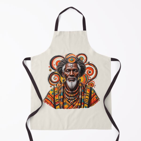 Item preview, African Spiritual Elder Portrait Art | Ancestral Wisdom Keeper | African Spirituality Wall Art designed and sold by 'VARI'.