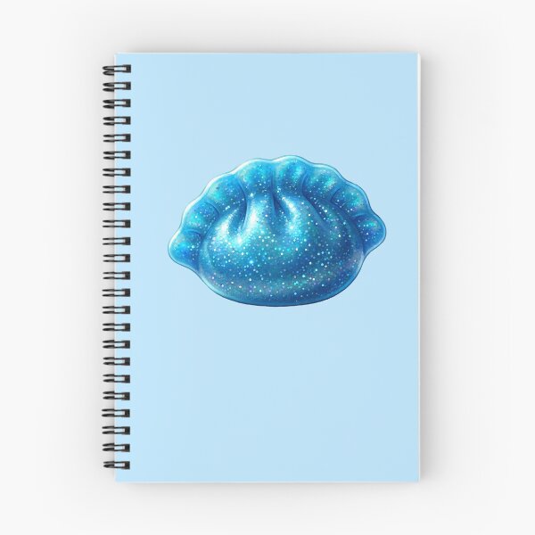 Item preview, Blue Glitter Dim Sum Dumpling – Fantasy Kawaii Food designed and sold by EmeraldeaArt.