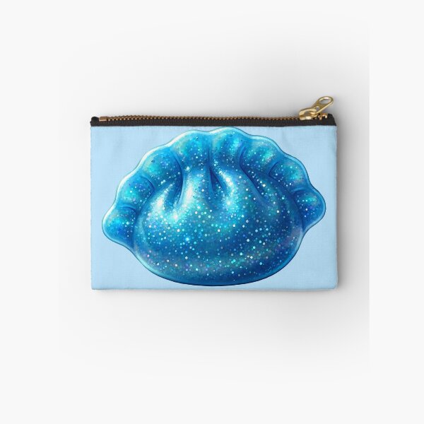 Item preview, Blue Glitter Dim Sum Dumpling – Fantasy Kawaii Food designed and sold by EmeraldeaArt.