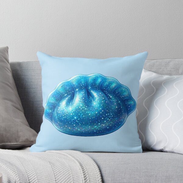Item preview, Blue Glitter Dim Sum Dumpling – Fantasy Kawaii Food designed and sold by EmeraldeaArt.