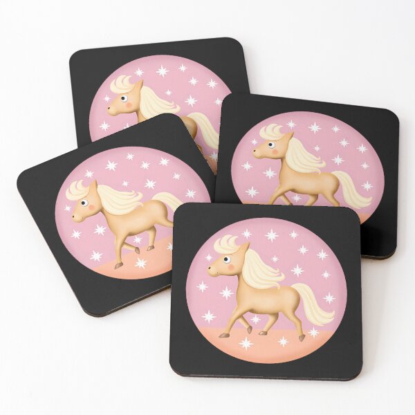 Item preview, Cute Pony Horse Round Badge Kawaii Animal Illustration Art designed and sold by Sincoxdesign.