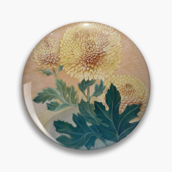 Item preview, Golden Radiance: Chrysanthemum Bloom Pastel Art designed and sold by Leanne  Nowell.