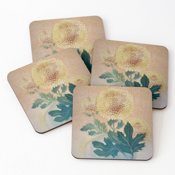 Item preview, Golden Radiance: Chrysanthemum Bloom Pastel Art designed and sold by Leanne  Nowell.