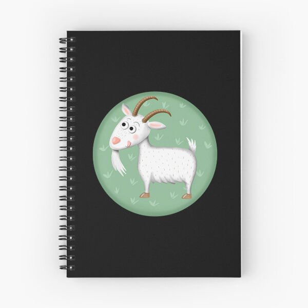 Item preview, Cute White Goat Round Badge Whimsical Farm Animal Graphic designed and sold by Sincoxdesign.