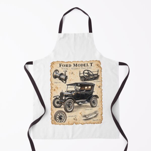 Item preview, Ford Model T Touring – Vintage Mechanic’s Sketchbook designed and sold by Russell Thorne.