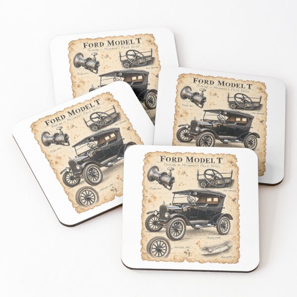 Item preview, Ford Model T Touring – Vintage Mechanic’s Sketchbook designed and sold by Russell Thorne.