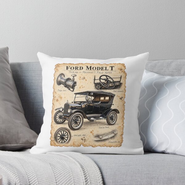 Item preview, Ford Model T Touring – Vintage Mechanic’s Sketchbook designed and sold by Russell Thorne.