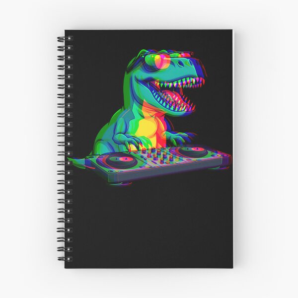 Item preview, T-Rex DJ Optical Illusion T Rex Dinosaur Dino EDM Dance designed and sold by ALICIAxGONZALEZ.