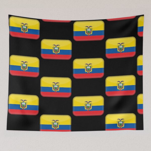 Item preview, Ecuadorian 3D Flag Cultural Identity & Expat Style designed and sold by YAZ.