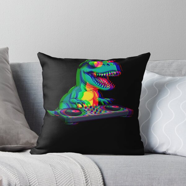 Item preview, T-Rex DJ Optical Illusion T Rex Dinosaur Dino EDM Dance designed and sold by ALICIAxGONZALEZ.