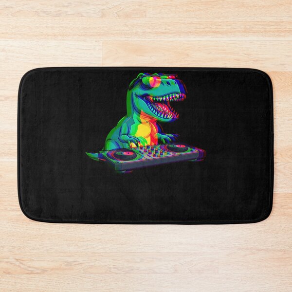 Item preview, T-Rex DJ Optical Illusion T Rex Dinosaur Dino EDM Dance designed and sold by ALICIAxGONZALEZ.