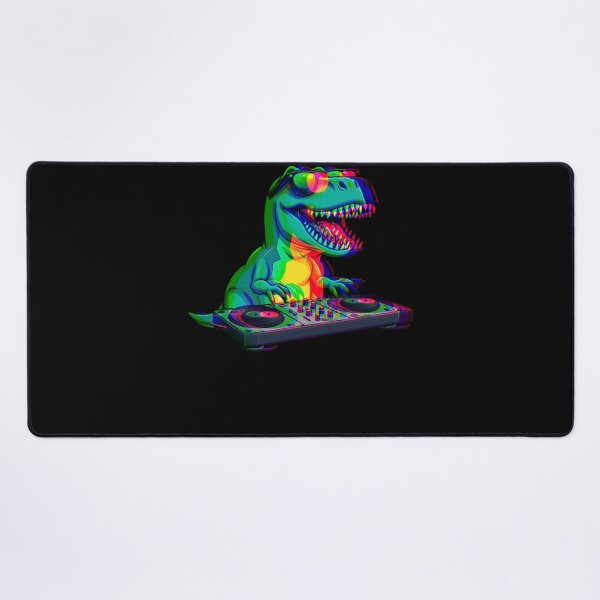 Item preview, T-Rex DJ Optical Illusion T Rex Dinosaur Dino EDM Dance designed and sold by ALICIAxGONZALEZ.