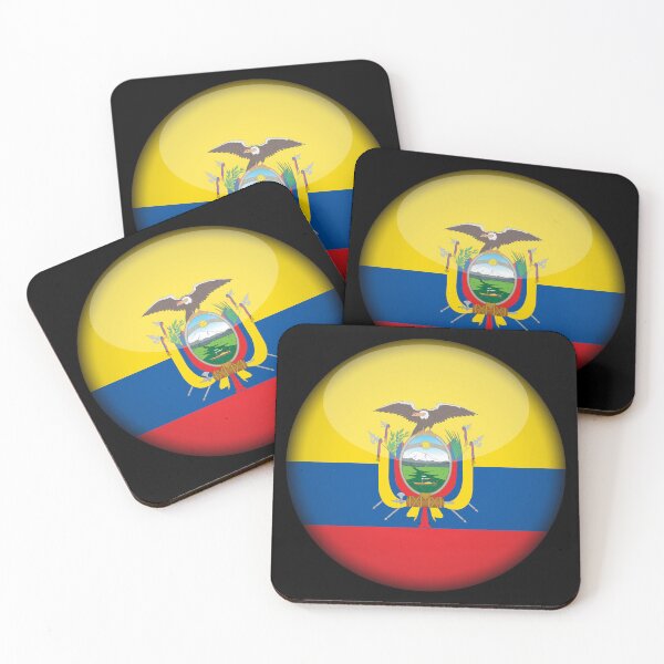 Item preview, Ecuadorian 3D Round Flag Statement Art for Supporters designed and sold by YAZ.