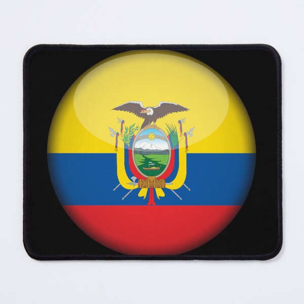 Item preview, Ecuadorian 3D Round Flag Statement Art for Supporters designed and sold by YAZ.