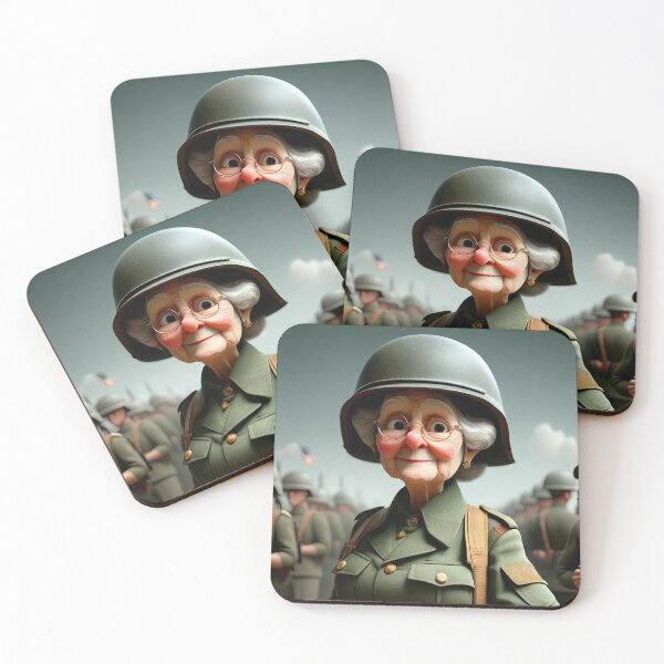 Item preview, Old Fart as an army recruit designed and sold by Colin Bentham.