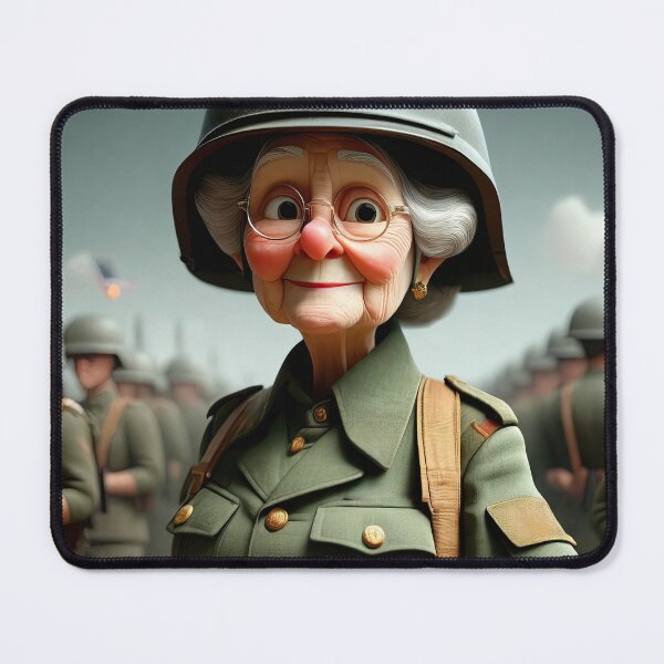 Item preview, Old Fart as an army recruit designed and sold by Colin Bentham.