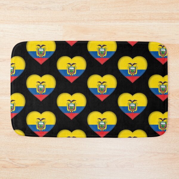 Item preview, Ecuadorian 3D Flag Heart National Symbol for Expat Style designed and sold by YAZ.