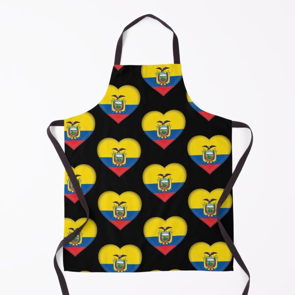 Item preview, Ecuadorian 3D Flag Heart National Symbol for Expat Style designed and sold by YAZ.