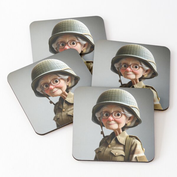 Item preview, Old Fart as an army recruit designed and sold by Colin Bentham.