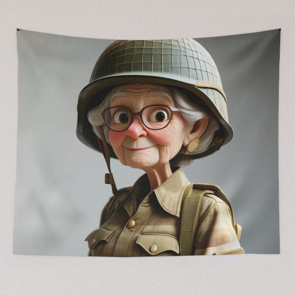 Item preview, Old Fart as an army recruit designed and sold by Colin Bentham.