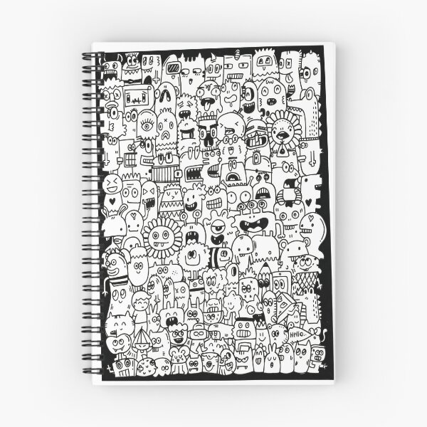 Item preview, Geometric Doodle Monsters - Square Triangle Circle Creatures designed and sold by Vivid Pixel Studio.