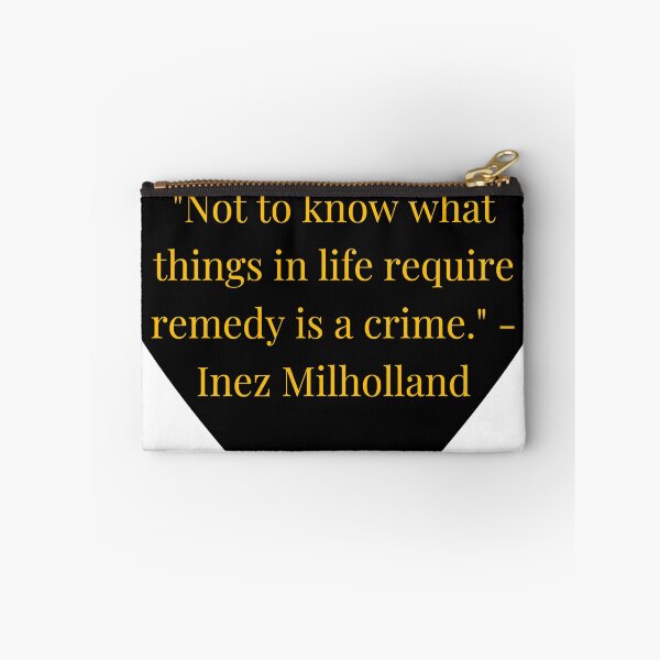 Item preview, Inez Milholland Quote – Gold Text Black Heart designed and sold by TheIconSmith.