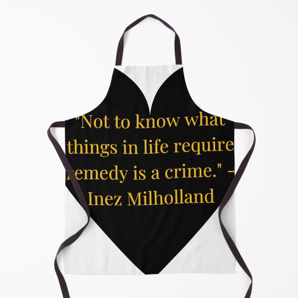Item preview, Inez Milholland Quote – Gold Text Black Heart designed and sold by TheIconSmith.