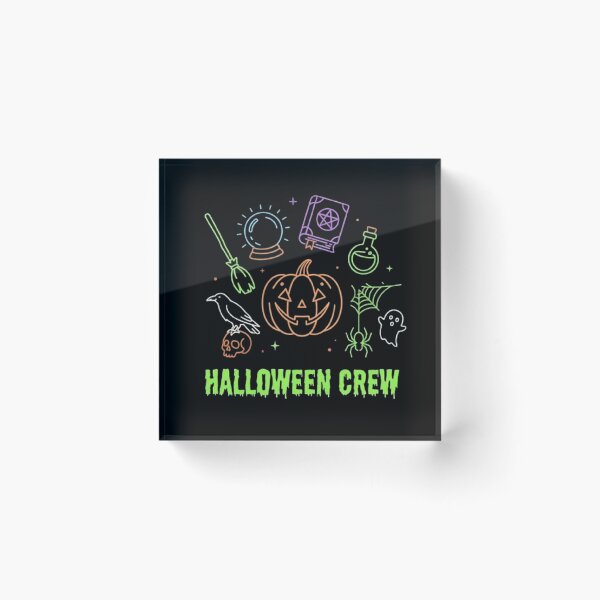 Item preview, Halloween Crew Neon Spooky Vintage Cute Magic Items  designed and sold by PetalsPaws.