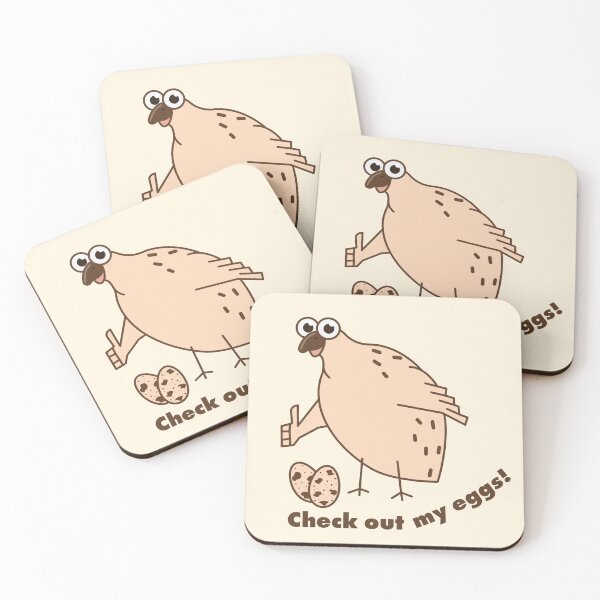 Item preview, Funny Quail Bird Meme - Check Out My Eggs designed and sold by AnnaDesertArt.