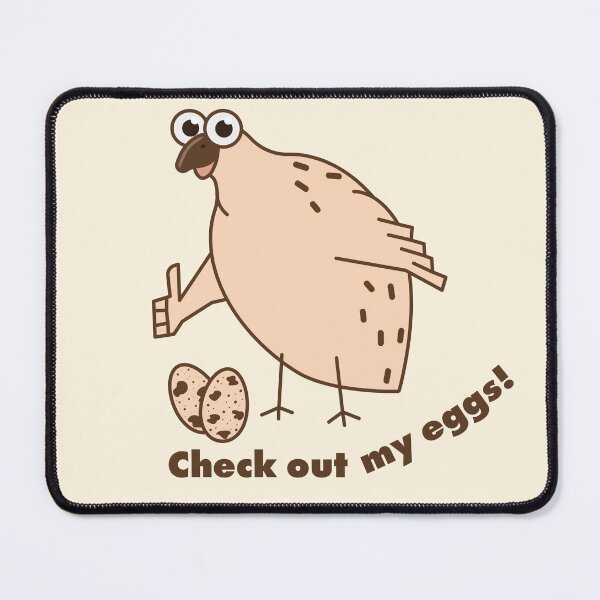 Item preview, Funny Quail Bird Meme - Check Out My Eggs designed and sold by AnnaDesertArt.