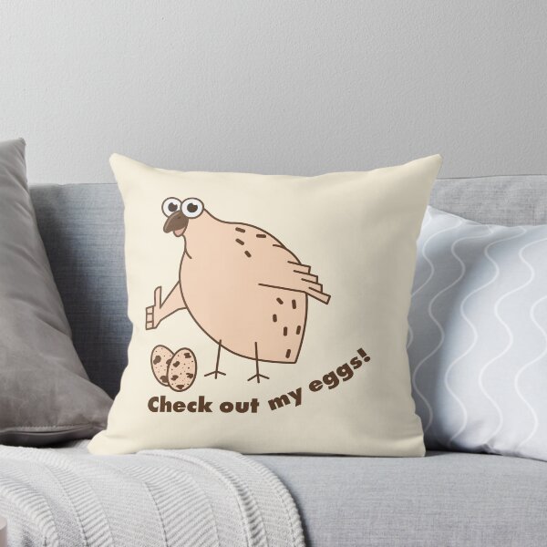 Item preview, Funny Quail Bird Meme - Check Out My Eggs designed and sold by AnnaDesertArt.