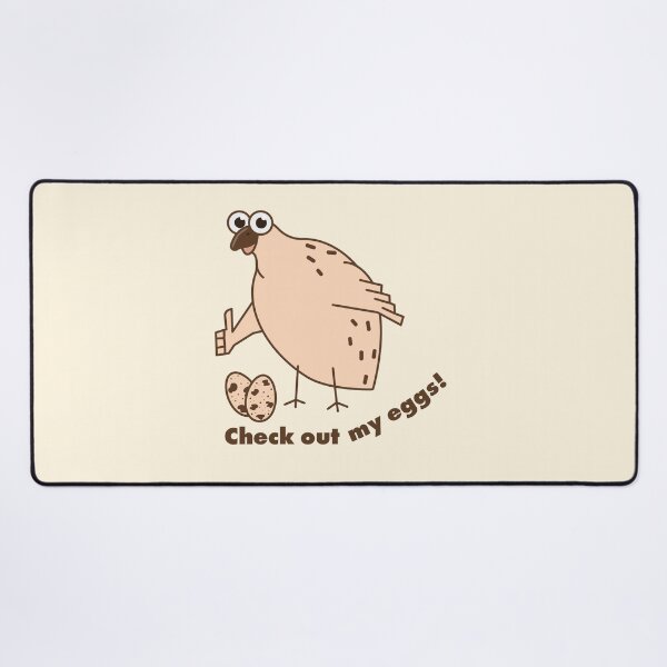 Item preview, Funny Quail Bird Meme - Check Out My Eggs designed and sold by AnnaDesertArt.
