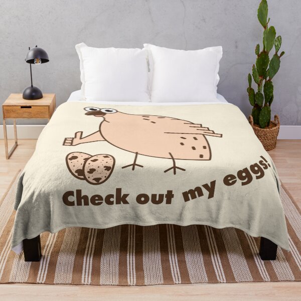 Item preview, Funny Quail Bird Meme - Check Out My Eggs designed and sold by AnnaDesertArt.