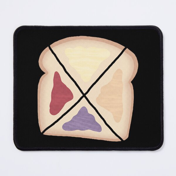 Item preview, Four Sections Toast With Butter And Jam Art designed and sold by emangimut.