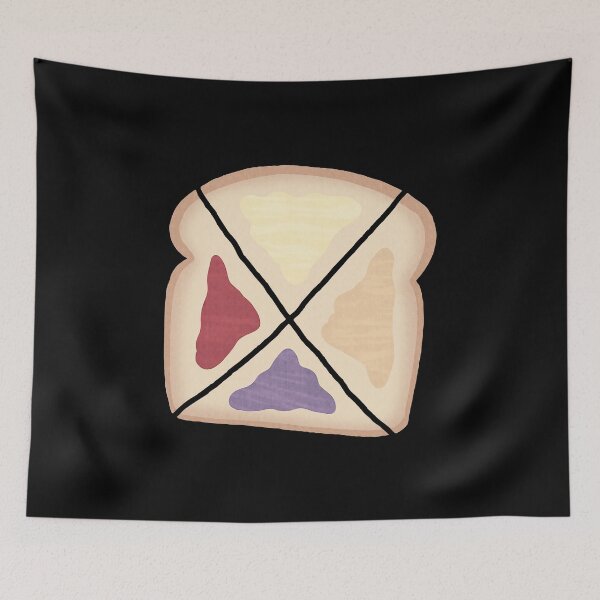 Item preview, Four Sections Toast With Butter And Jam Art designed and sold by emangimut.