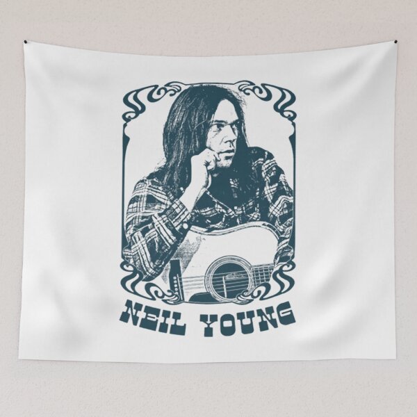 Item preview, Neil Young Blue Portrait Graphic  designed and sold by 0Legacy0.