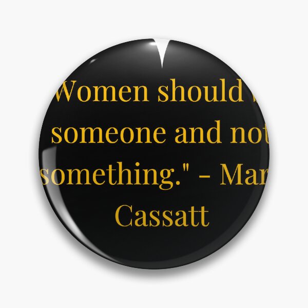 Item preview, Mary Cassatt Quote – Gold Text Black Heart designed and sold by TheIconSmith.