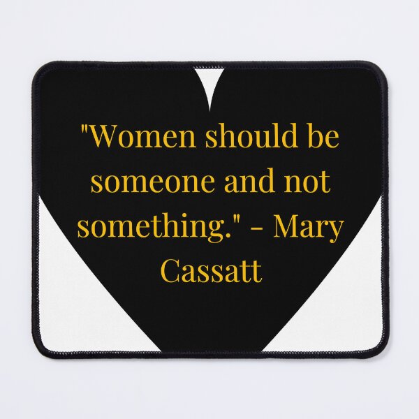 Item preview, Mary Cassatt Quote – Gold Text Black Heart designed and sold by TheIconSmith.