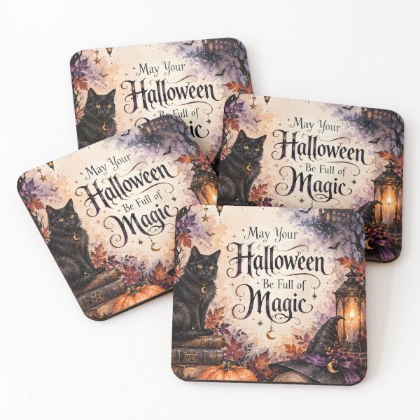 Item preview, May Your Halloween Be Full of Magic – Gothic Watercolor Halloween designed and sold by blankTeeShirt.