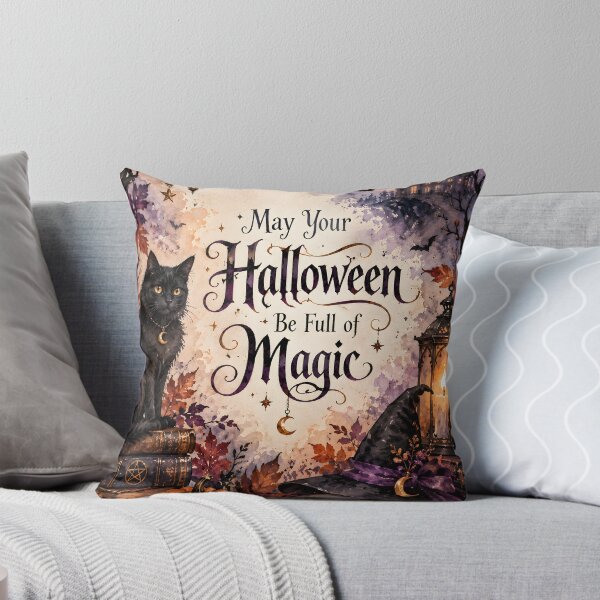 Item preview, May Your Halloween Be Full of Magic – Gothic Watercolor Halloween designed and sold by blankTeeShirt.