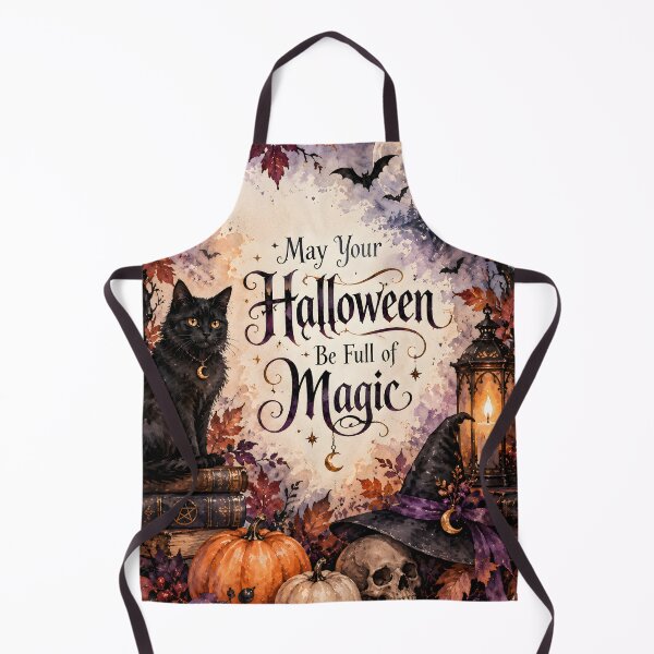 Item preview, May Your Halloween Be Full of Magic – Gothic Watercolor Halloween designed and sold by blankTeeShirt.