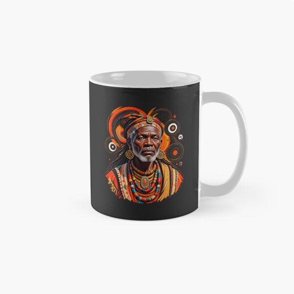Item preview, African Spiritual Elder Portrait Art | Ancestral Wisdom Keeper | African Spirituality Wall Art designed and sold by 'VARI'.