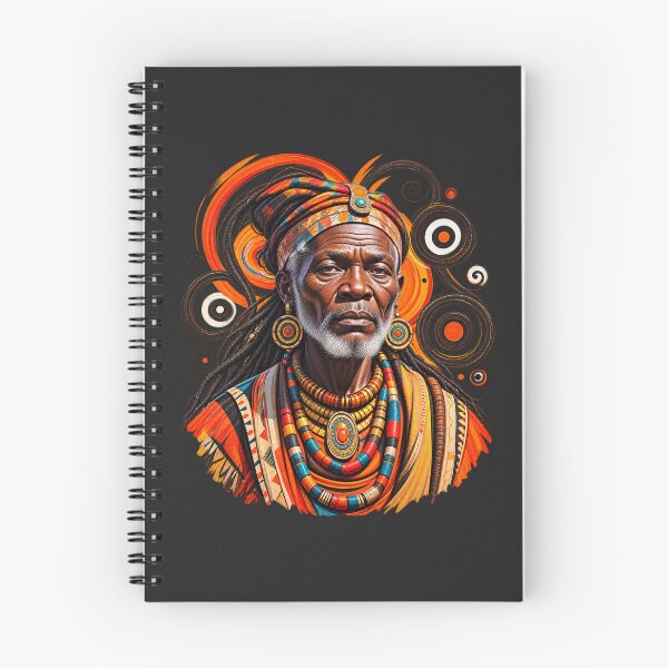 Item preview, African Spiritual Elder Portrait Art | Ancestral Wisdom Keeper | African Spirituality Wall Art designed and sold by 'VARI'.
