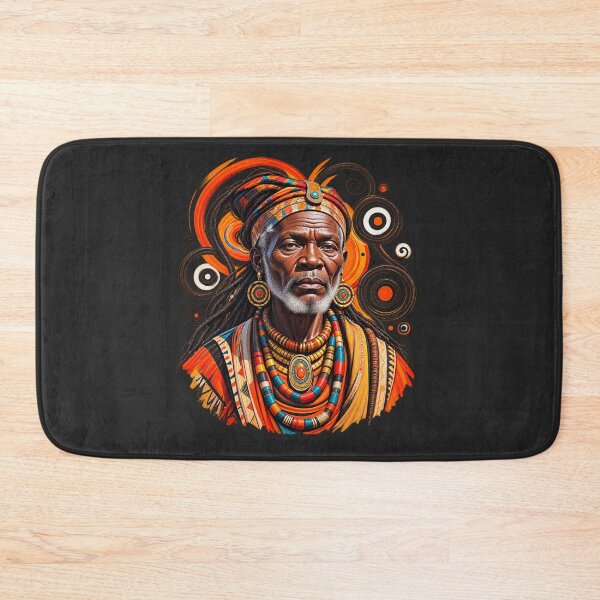 Item preview, African Spiritual Elder Portrait Art | Ancestral Wisdom Keeper | African Spirituality Wall Art designed and sold by 'VARI'.