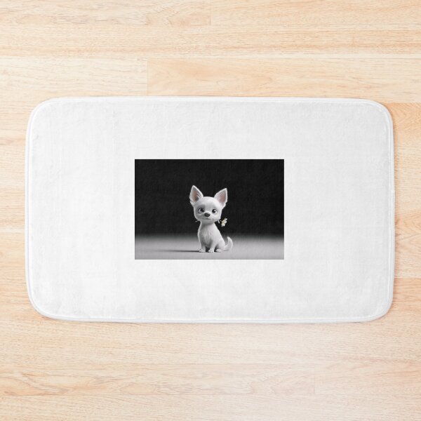 Item preview, Adorable Cute White Puppy Holding Daisy in Mouth designed and sold by Freedom Line Studio.