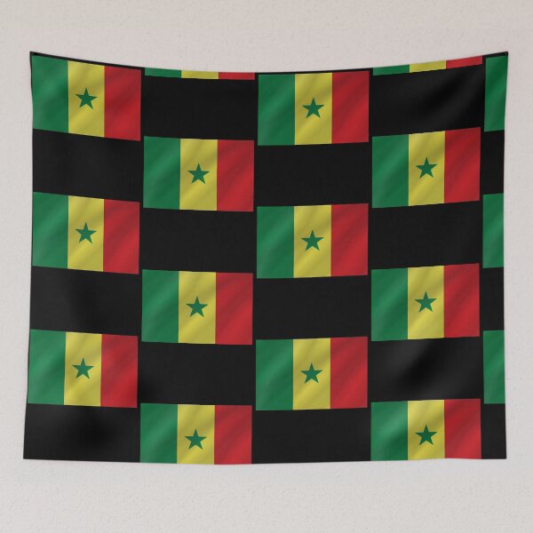 Item preview, Senegalese Waving Flag Heritage Collection for Fans designed and sold by YAZ.