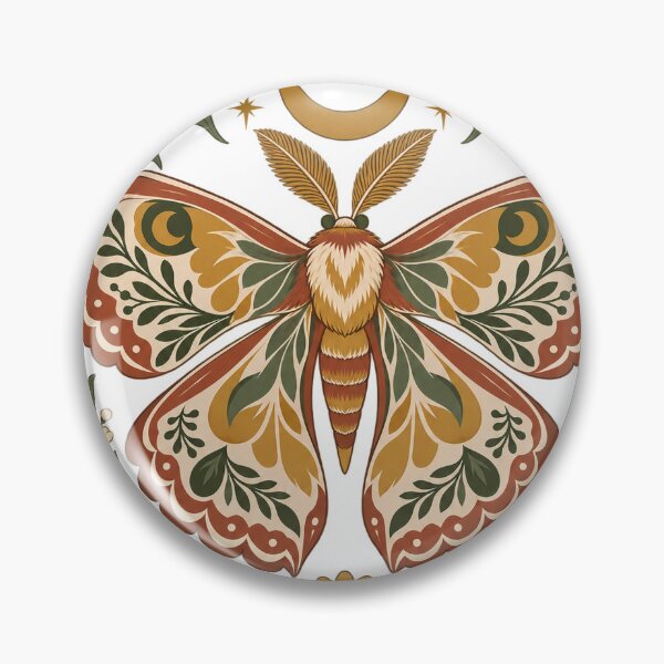 Item preview, Celestial Botanical Moth – Vintage Floral Cottagecore Art designed and sold by Pixel & Ponder.
